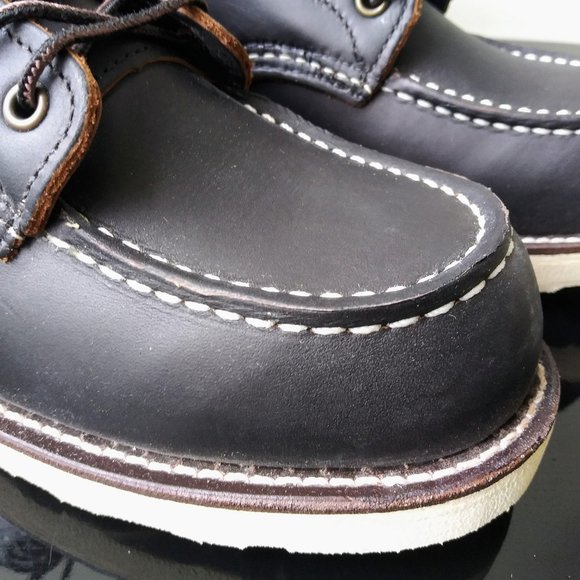 Red Wing Heritage Men's 6-inch Classic Moc in Black Made in USA - Picture 6 of 13